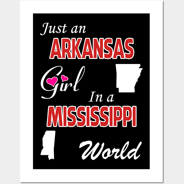 Arkansas - Mississippi Wall Art by TANISHA TORRES